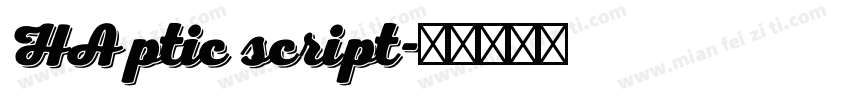 HAptic script字体转换